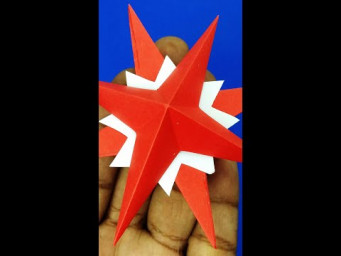 Christmas Star - Learn How to make Star #shorts #short