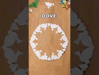 DOVE WITH A HEART ❄️ HOW TO MAKE A SNOWFLAKE OUT OF PAPER INCLART