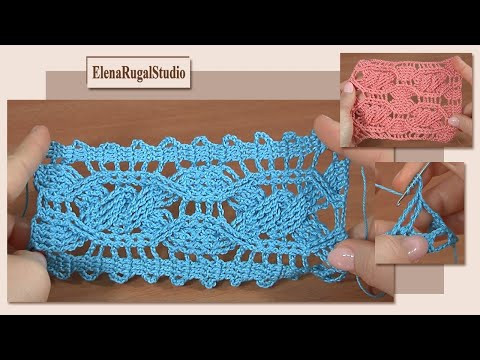 Аранское вязание крючком, ажурная коса Урок 18 Подробный мастер-класс