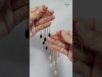Sunflower Dream catcher - Free tutorial video link above the title  #shortsvideo #wireworks