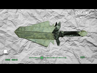 Оригами меч - Origami Sword