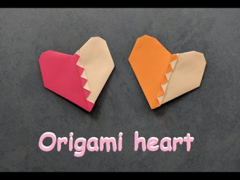 Оригинальное сердечко оригами | Paper origami heart | Valentine's Day craft