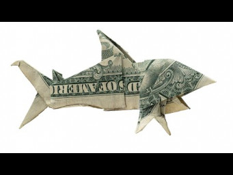 Dollar Bill Shark Origami (John Montroll)
