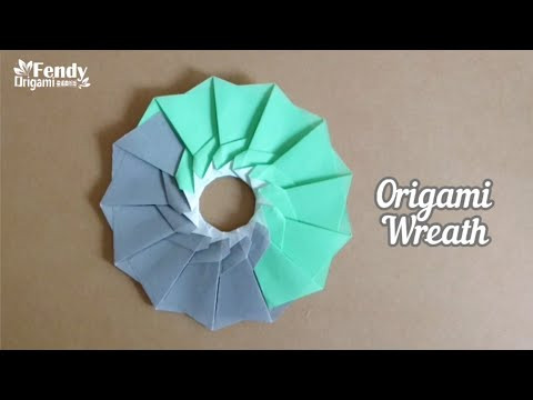 Origami Wreath/ Paper Garland 折纸花环