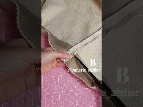 Подгибка низа на плотных тканях #sewingtipsandtricks