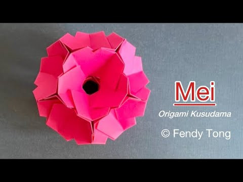 Origami Mei Kusudama Origami Mei Kusudama