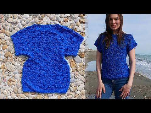 Кофточка «Ultramarine» спицами Кофточка «Ultramarine» спицами
