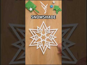 PAPER SNOWFLAKE SNOWSHADE TUTORIAL | TOP CHRISTMAS DECOR IDEAS INCL ART #origami