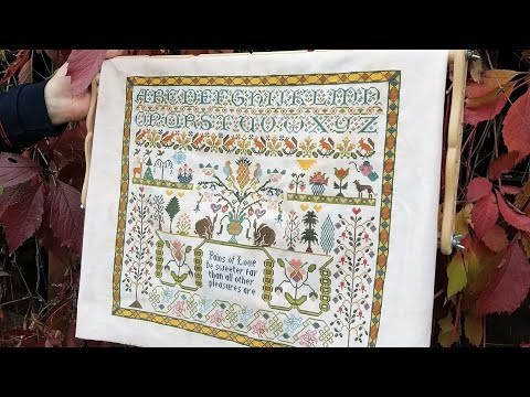 Готовая вышивка/Pains of love Moira Blackburn/ семплер Готовая вышивка/Pains of love Moira Blackburn/ семплер