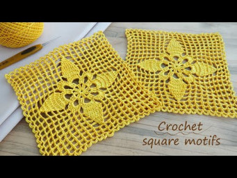 SUPER Beautiful Pattern Crochet square motifs
