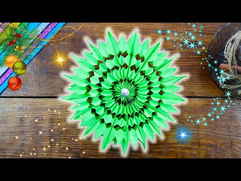 Как просто сделать БОЛЬШУЮ ОБЪЁМНУЮ снежинку ❄️️ из бумаги! Paper Snowflake Как просто сделать БОЛЬШУЮ ОБЪЁМНУЮ снежинку ❄️️ из бумаги! Paper Snowflake