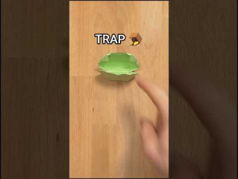 ORIGAMI TRAP PAPER |  VENUS FLY TRAP PLANT TUTORIAL ORIGAMI CRAFT ANTI STRESS TOY INCLART