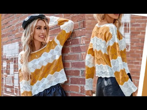 Он подойдёт всем!!! Эффектный джемпер спицами //Сочетаем пляжу Мастер класс Он подойдёт всем!!! Эффектный джемпер спицами //Сочетаем пляжу Мастер класс