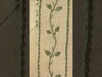 Beautiful Flower Border Embroidery SHORT