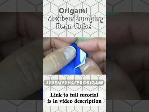 Origami Mexican Jumping Bean / Cube Dude #shorts Origami Mexican Jumping Bean / Cube Dude #shorts