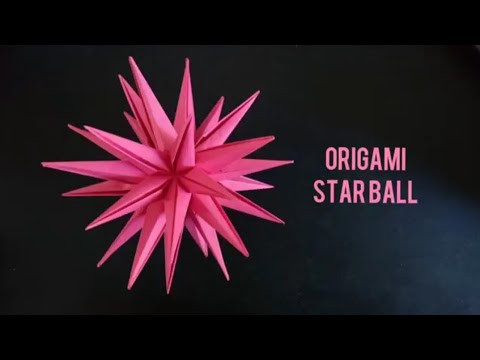 Origami Sea Urchin Kusudama/ How to Assemble 30-Point Star Ball Step by Step Tutorial 折纸星球 Origami Sea Urchin Kusudama/ How to Assemble 30-Point Star Ball Step by Step Tutorial 折纸星球