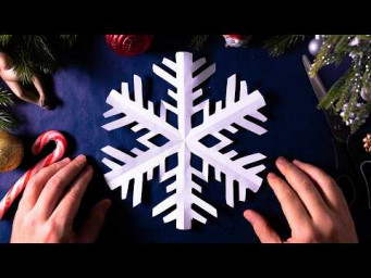 Как сделать снежинку из бумаги ❄️ Новогодние поделки из бумаги для зимнего декора