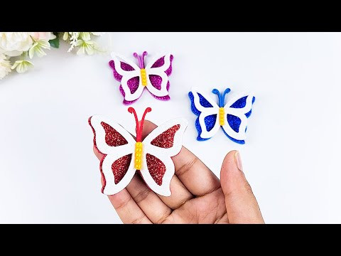 Glitter Foam Butterfly DIY Glitter Foam Butterfly DIY