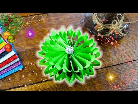 ❄️Как просто сделать ОБЪЕМНУЮ СНЕЖИНКУ из полосок бумаги. Paper snowflake ❄️Как просто сделать ОБЪЕМНУЮ СНЕЖИНКУ из полосок бумаги. Paper snowflake