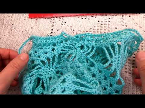 Как набрать УЗОР от проймы для РУКАВА  вязание КРЮЧКОМ , crochet beautiful pattern (узор №196)