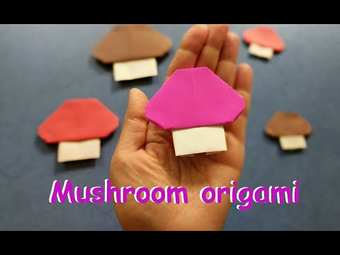 Гриб оригами | Origami paper mushroom Гриб оригами | Origami paper mushroom