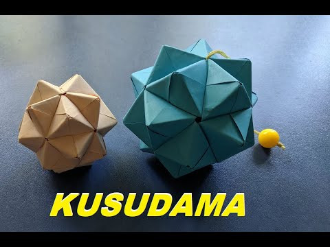 Легкая кусудама из бумаги оригами | Easy paper kusudama