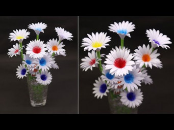 Beautiful Flowers Making With Paper 