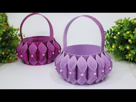 Christmas Gift Basket | How to Make Easy Accordion for Chocolates | DIY Foam Sheet Basket Christmas Gift Basket | How to Make Easy Accordion for Chocolates | DIY Foam Sheet Basket
