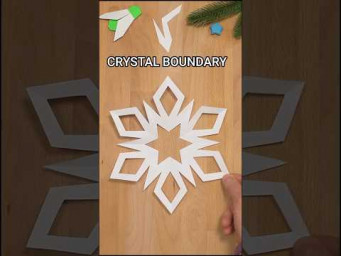HOW TO MAKE PAPER CRYSTAL BOUNDARY SNOWFLAKE INSTRUCTION | BEGINNER FRIENDLY INCL ART #paper