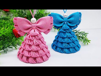 Christmas Decoration Idea Made With Glitter Paper 
