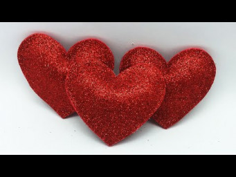 Heart ❤️ Easiest Origami 3d Heart Ever ❤️ Christmas Decor Ideas With Heart ❤️ Foam Sheet Craft Ideas
