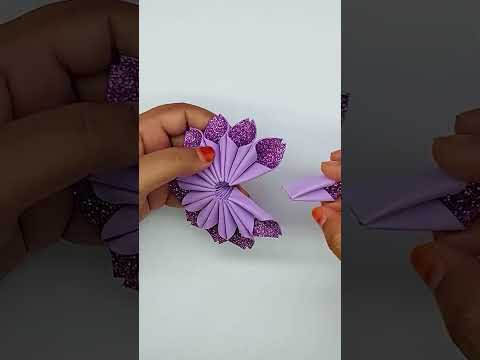 Beautiful Eva Glitter Foam Sheet Paper Flower Making at Home #shorts #flowers #diy Beautiful Eva Glitter Foam Sheet Paper Flower Making at Home #shorts #flowers #diy