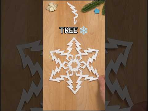 HOW TO MAKE A TREE SNOWFLAKE OUT OF PAPER | CHRISTMAS DECORATION IDEAS INCLART HOW TO MAKE A TREE SNOWFLAKE OUT OF PAPER | CHRISTMAS DECORATION IDEAS INCLART