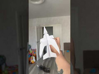 Best Paper Airplane Ever &ndash; Test Flight 180 Feet Indoors (DIY at Home)