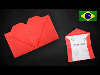 Origami: Como Criar um Envelope de Cora&ccedil;&atilde;o com Apenas uma Folha A4! 