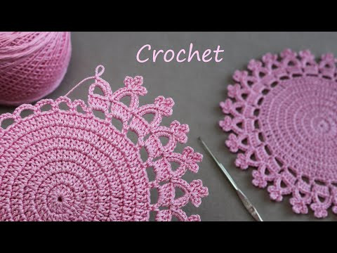 Очаровательная САЛФЕТКА крючком ВЯЗАНИЕ ДЛЯ НАЧИНАЮЩИХ  SUPER Beautiful DOILY Pattern Crochet