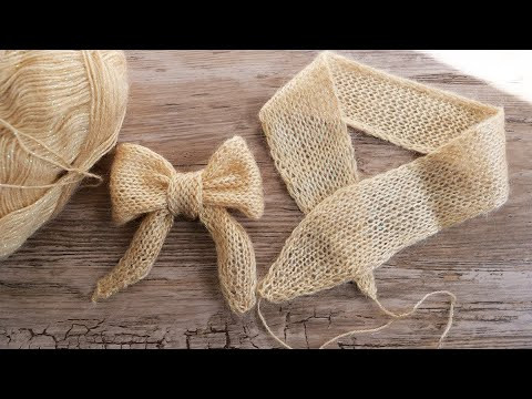 Красивый бант спицами Красивый бант спицами