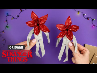 Оригами Демогоргон из бумаги | Очень Странные Дела | Origami Paper Demogorgоn