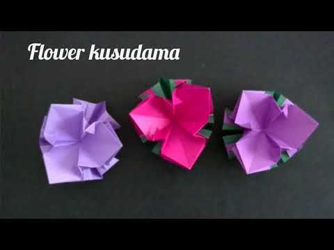 Origami Bougainvillea Flower Kusudama 折纸三角梅 (6 units)