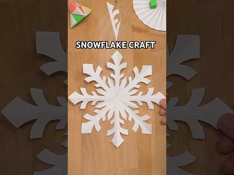 DIY CAPTIVATING SNOWFLAKE CRAFT | EASY PAPER SNOWFLAKE STEP BY STEP