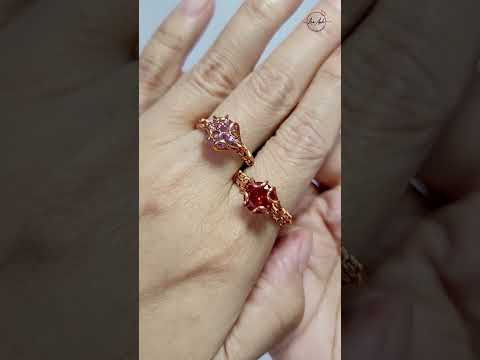 Heart prong ring - Free tutorial video link above the title  #shortsvideo #wireworks #ring