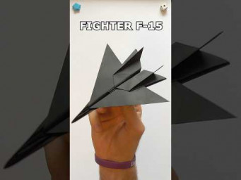 How to make paper fighter F-15 | DIY paper airplanes | INCLART