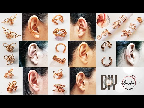 Jewelry making at home | simple earcuff use copper wire, no beads Jewelry making at home | simple earcuff use copper wire, no beads