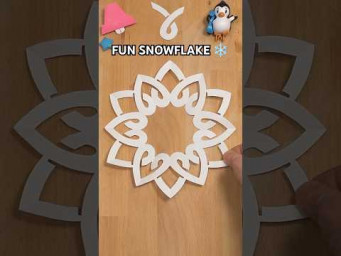 HOW TO MAKE FUN SNOWFLAKE TUTORIAL | DIY FUN SNOWFLAKE STEP BY STEP PAPERCRAFT INCL ART