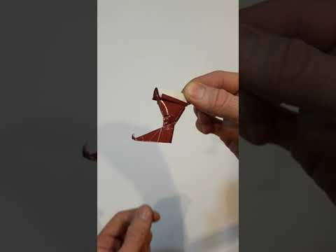 Сапожок из бумаги, Paper boot #Shorts Сапожок из бумаги, Paper boot #Shorts