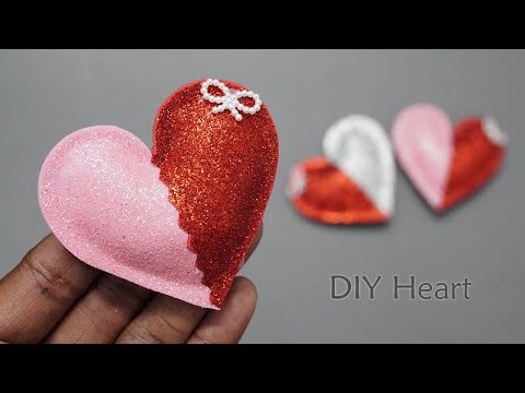 DIY Heart Making with EVA Foam Sheet for Valentine's Day Gift | Valentines Crafts DIY Heart Making with EVA Foam Sheet for Valentine's Day Gift | Valentines Crafts