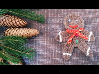 How to Crochet a Gingerbread Man Christmas Decoration - Crocheting