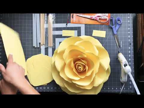 DIY large rose 15-16, rose tutorial