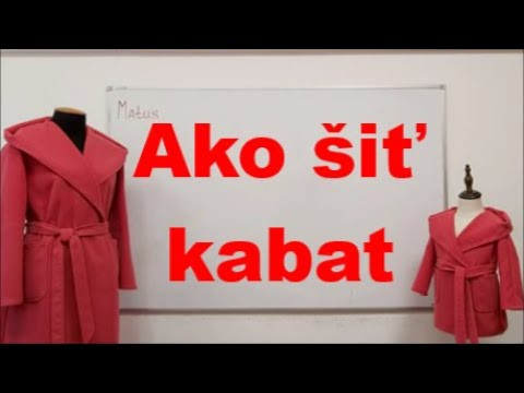 Ako šiť kabat Ako šiť kabat
