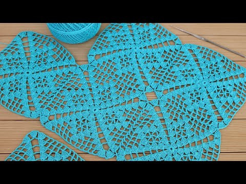 СОЕДИНЕНИЕ квадратных мотивов ВЯЗАНИЕ КРЮЧКОМ мастер-класс Crochet Easy connection Square Motif СОЕДИНЕНИЕ квадратных мотивов ВЯЗАНИЕ КРЮЧКОМ мастер-класс Crochet Easy connection Square Motif